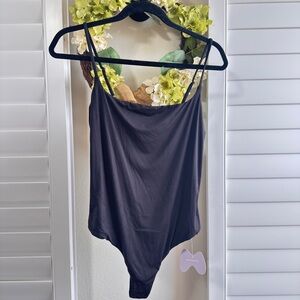 Elegant Black Bodysuit. Size L